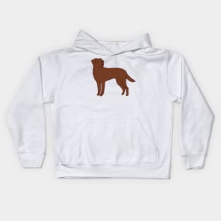 Brown Labrador dog Kids Hoodie